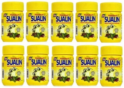 Pack of 10 Hamdard Sualin Tabs For Natural Cold & Cough- Pack of 600 Tablets