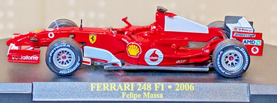 Ferrari 248 F1 2006 Felipe Massa 1/43 Diecast Model Car Formula 1 Hachette Japan