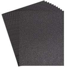 220 Grit Sand Paper, 9 x 11 Inch, 10 Pcs Wet Dry Sandpaper Sheets, Silicon Carbi