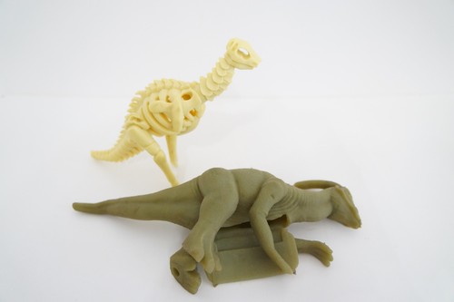 Piel y huesos reales imperiales dinosaurio Parasaurolophus piel extraíble con esqueleto - Imagen 10 de 19