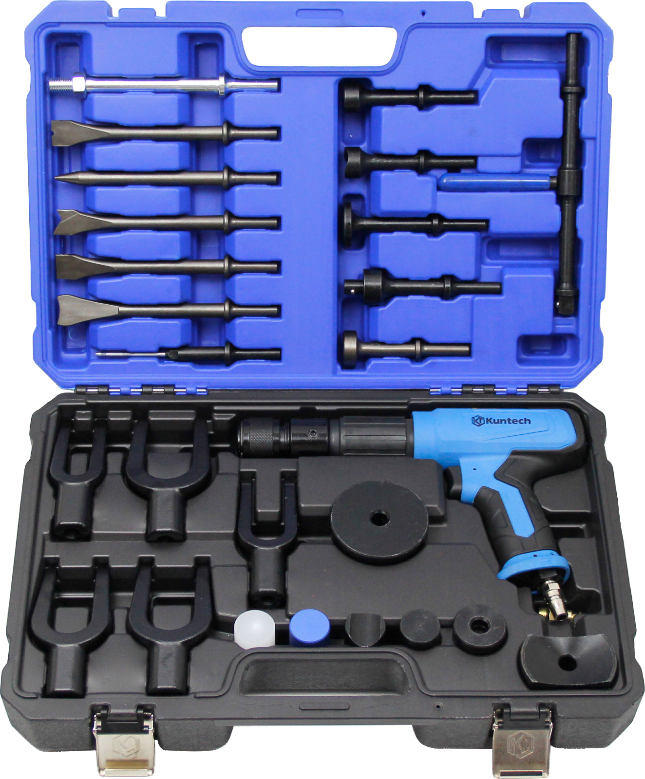 27pc Heavy Duty Pneumatic Air Hammer Kit,2500 BPM Hammers Chisels Impact Tool