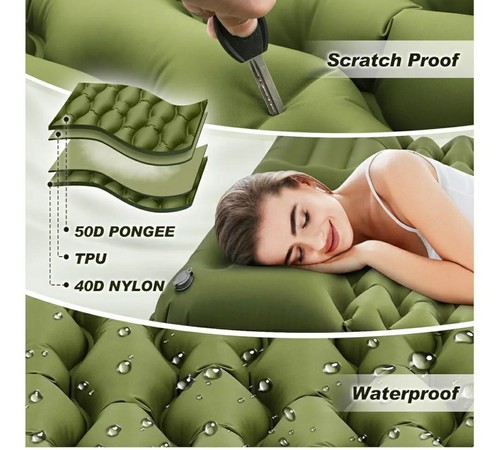 Portable Double Camping Mattress Waterproof with Easy Inflation Feature - Picture 5 of 8