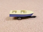OLD VINTAGE LESNEY MATCHBOX # 48 METEOR SPORTS BOAT & TRAILER
