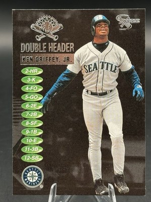1998 Skybox Dugout Axcess Double Header #8DH - Ken Griffey, Jr. IT2365