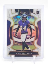 MALAKI STARKS 2025 SELECT CONCOURSE WHITE PRIZM ROOKIE RC /35 #61 RAVENS Q0154