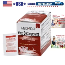 100 Easy-Swallow Medi-First Sinus Decongestant Tablets - With Phenylephrine 10mg