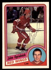 1984 OPC O-Pee-Chee Hockey #62 John Ogrodnick Signed Autograph (no COA) *d3