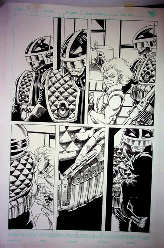 ElfQuest: FutureQuest #13 Delfin Barral Hand-Inked nterior Comic Book Page