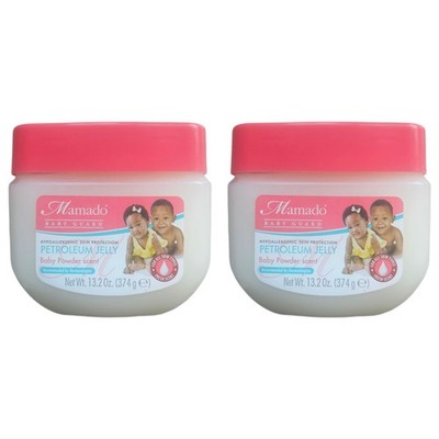 Mamado Baby Guard Vaseline mit Babypuderduft 374g 2er Pack