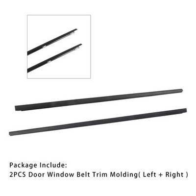 2PCS L&R Side Door Window Belt Trim Molding Für Honda Civic EG6 EG4 3D 1992-95