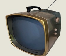 Working RCA Victor Portable Vintage Black White Television