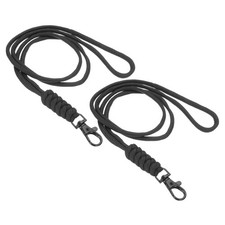 44cm Long Neck Lanyards, 2 Pcs Neck Lanyard, Black