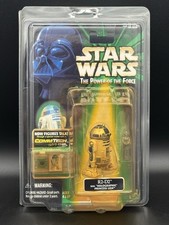 R2-D2 WITH HOLOGRAPHIC PRINCESS LEIA WITH PROTECTOR STAR WARS POTF COMMTECH
