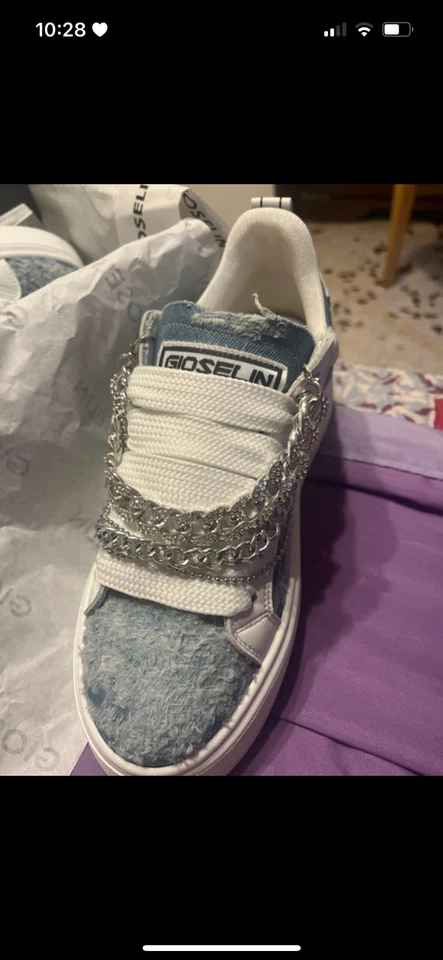 Collier Denim in Argento - 40 - Immagine 3 di 4