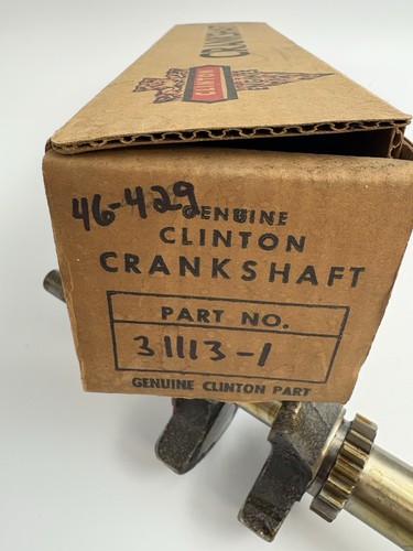 NOS Clinton OEM 46-429 Crankshaft 31113-1 - Picture 6 of 6