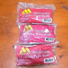 NEW Marianna Professional Concave Perm Rods White 36 Count 3 Packs Hair Styling