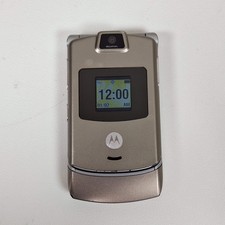 Motorola RAZR V3m Champagne Flip Phone Sprint 