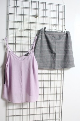 2 x Primark Damen Trägertop & Rock Co Ord - Größe 8 (e84)