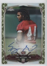 2014 Topps Chrome STS Camo Refractor Rookie 62/99 Trey Millard #221 Auto 0j6