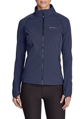 Eddie Bauer Women's Jacket Sandstone Softshell Outdoor Jacket, Navy Blue XS (32)