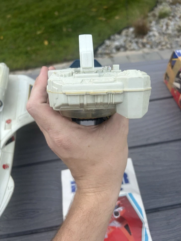 De colección Captain Power Jet XT-7 Barco y Energizador 1986 Mattel Blanco Leer Desc Foto 3 de 4