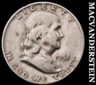 1951-D Silver Franklin Half Dollar-Scarce Better Date No Reserve #i2683