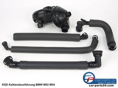 Komplettsatz KGE Kurbelgehäuseentlüftung Kaltlandausführung BMW M52 M54 ab 09.98