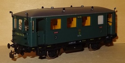 HHEFP962 Piko 5/6514/014 / K.Sächs.Sts.E.B./ C 3498 Windbergwagen, Ep1 / 1:87