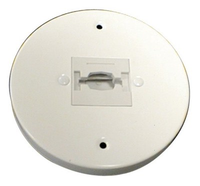 Elco EP819 White Line Voltage Round Monopoint Canopy