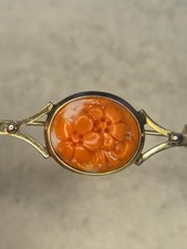Spilla Corallo e argento 800 Arte Vintage antica