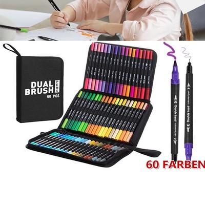 60 Farben Acrylstifte Für Steine Acrylstifte Marker Stifte DIY Dual Tip Acr