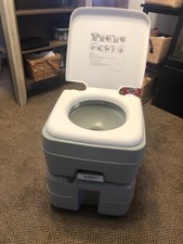 Portable Toilet 20L 6.6 Gallon Camping Toilet Flush Travel Potty Indoor Outdoor