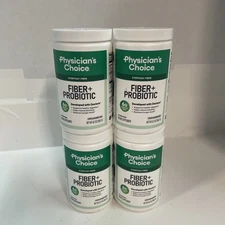Four Pack Physician's CHOICE Fiber and Probiotic Powder - 8.7 oz Exp3/27