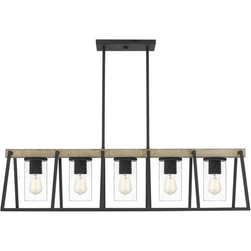 Quoizel Lighting - Five Light Linear Chandelier - Island Light - Brockton - 5 - Picture 4 of 4