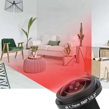 5MP HD Fisheye Security Camera Lens 1.7mm Focal Length 185°CCTV Lens
