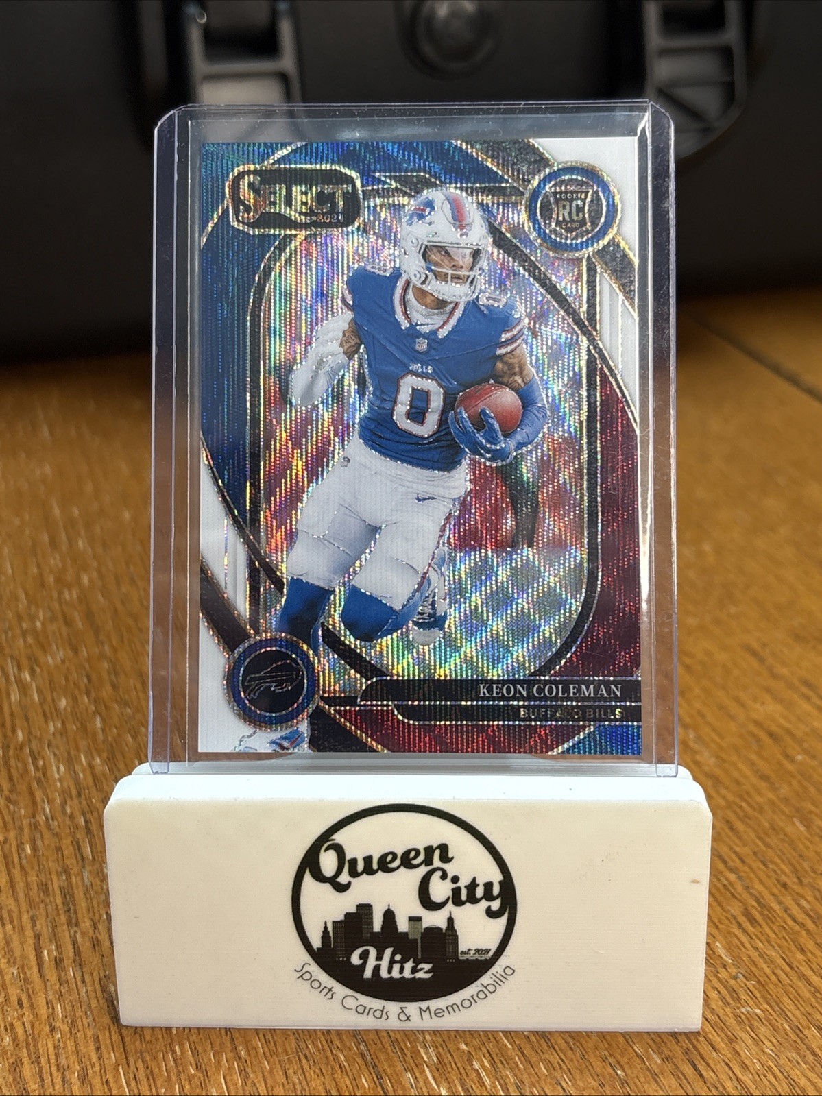 2024 Panini Select - Club Level Keon Coleman Tri-Color Color Match Prizm /149