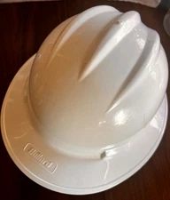 Bullard Type 1 Class E & G White Hard Hat – Made in USA – Adjustable Suspension