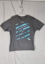 Bauer Hockey Twitch Stick Release T-Shirt XL Gray Teal Print 
