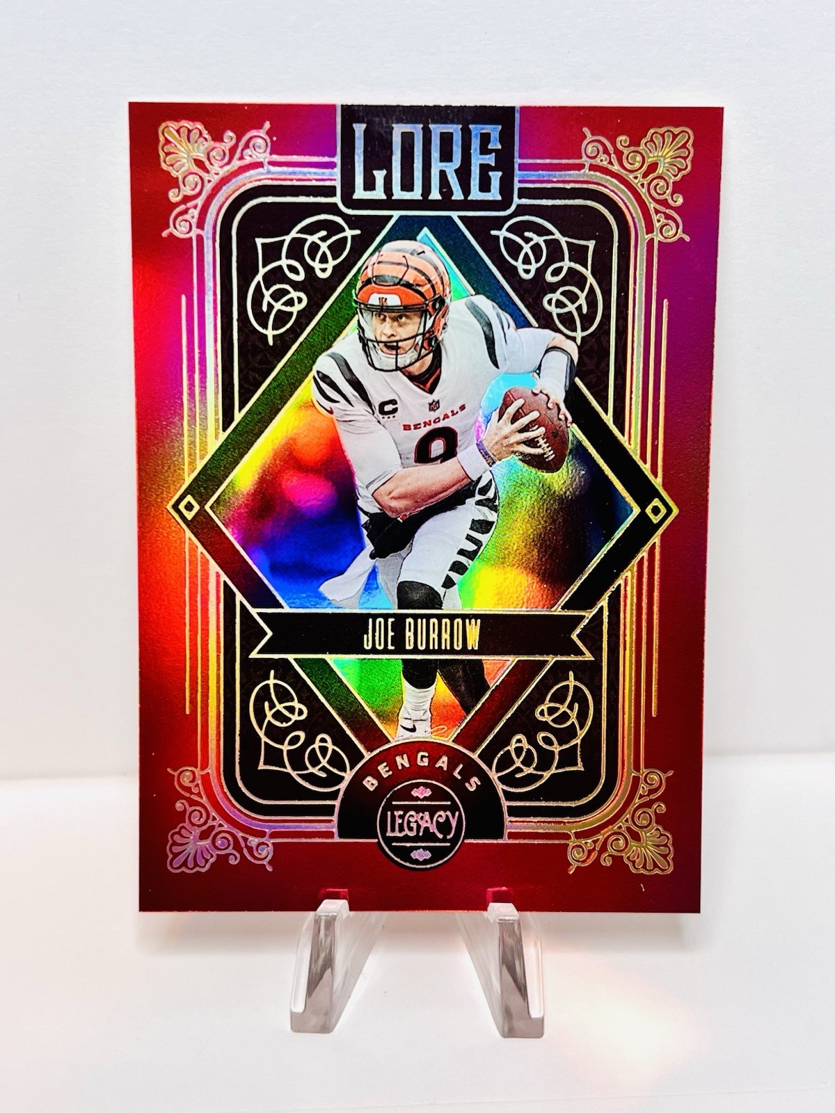 2023 Panini Legacy Joe Burrow Lore SSP Bengals Case Hit SSP Rare