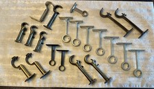 Set of 21 Curtain Rod Brackets Various Sizes  Colors