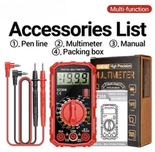Digital Multimeter AC DC Voltmeter Ammeter Ohmmeter Volt Tester Meter SZ308 USA