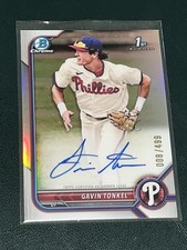 2022 Bowman Chrome Gavin Tonkel REFRACTOR /499 AUTOGRAPH