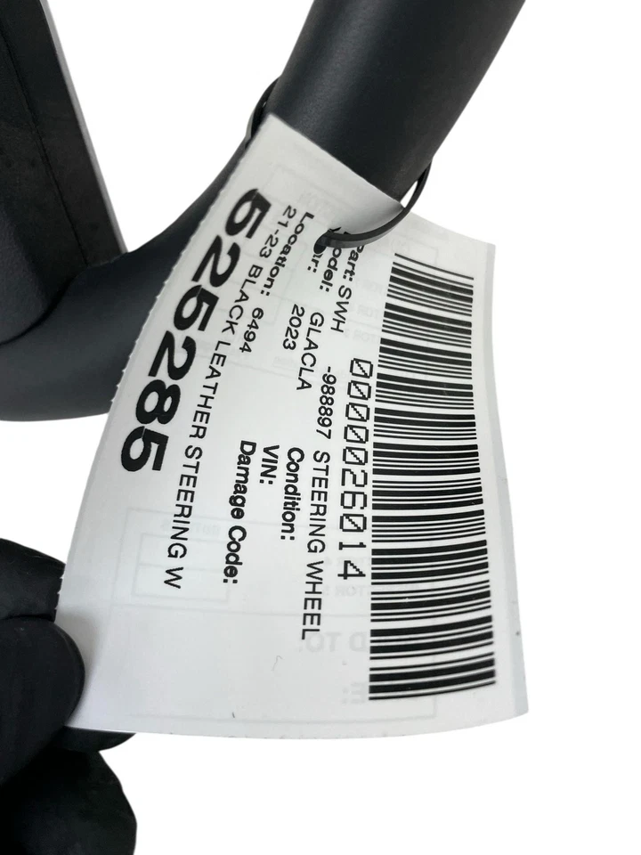 2021-2023 MERCEDES GLA250 LEATHER STEERING WHEEL ASSEMBLY W/ CONTROLS & PADDLES - Image 4 of 4