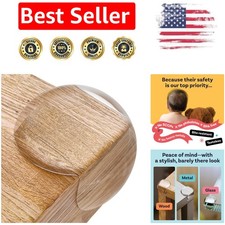 Stylish  Discreet Baby Proofing Corner Protectors - 24 Pack Clear Bumpers