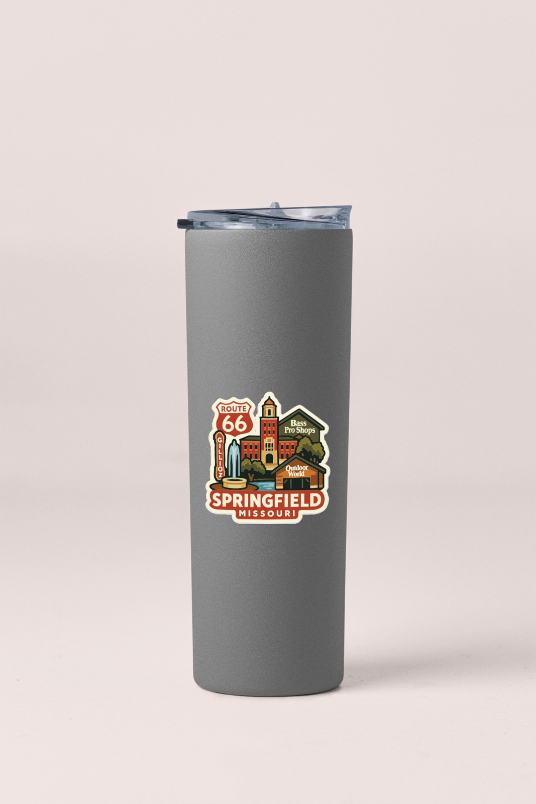 Springfield Sticker Springfield Missouri Sticker Decal Vinyl Die-Cut City Skyline Landmark ...