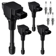 4pcs Ignition Coil & Spark Plug Fit for Nissan Altima Sentra Versa ... Fast Ship