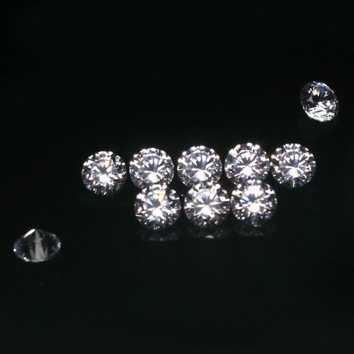 Natural 10 Pcs Lot 2.5 mm DE Color VVS1 Brilliant Round Cut White Loose Diamond - Picture 7 of 11