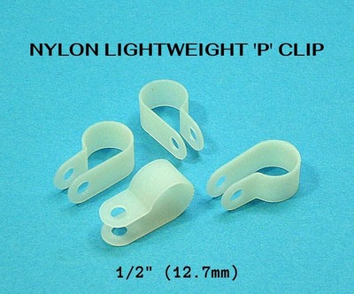 500 1/2'' LEICHTE NYLON P CLIP - ROHR SCHLAUCH KABELSCHELLE AUTO GARAGE WERKSTATT