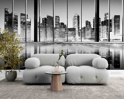 3D City Landscape Night View Wallpaper Wall Murals Removable Wallpaper 16