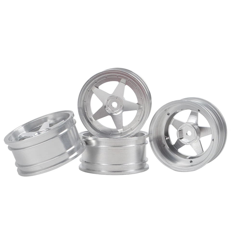 Aluminum Wheel Hubs Adjustable Offset for RC 1/10 On Road Drift Touring Car Tire - Image 2 of 4